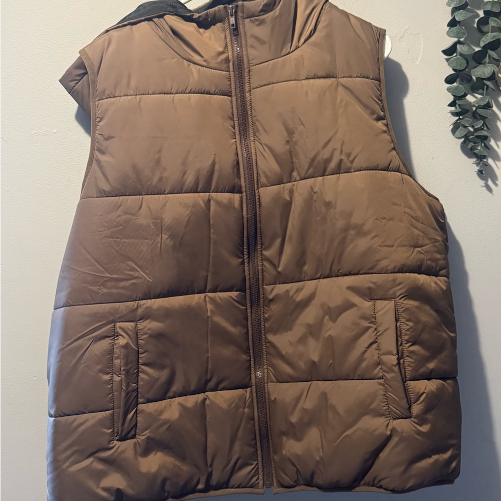 Brown Puffer Vest